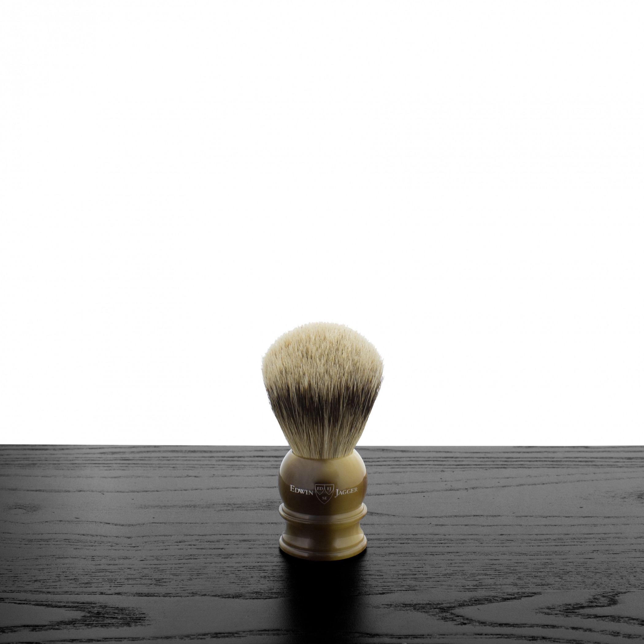 Product image 0 for Edwin Jagger Silver Tip Badger Shaving Brush, Medium, Imitation Horn